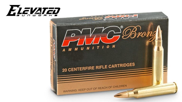 photo of a box of PMC .223 ammunition